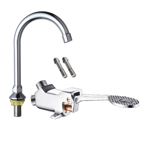 Foot-operated faucet hospital single cold switch all-copper food factory basin laboratory foot-operated flush valve