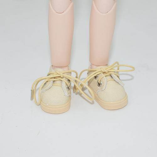 New 30cm Jointed Doll Shoes 15cm Cotton Doll Casual Low Top Leather Shoes 6 Points BJD Doll Accessories