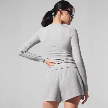 Alo Ribbed Modal Long Sleeve Modal Ribbed Long-Sleeve T-Shirt