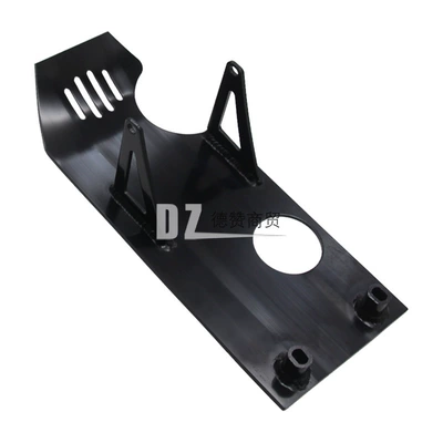 Off-road Motorcycle Modification Accessories Protective Cover 125 Engine Guard Protective Cover 110 Engine Aluminum Protection Plate (Electric vehicle fender) - black