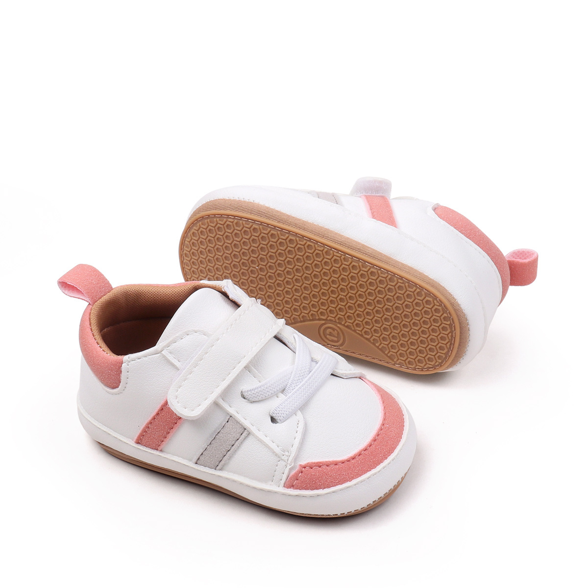 Primavera y otoño nuevos zapatos para niños de 0 a 1 año nuevos zapatos deportivos zapatos de bebé de estilo casual zapatos para niños pequeños con suela de goma antideslizante