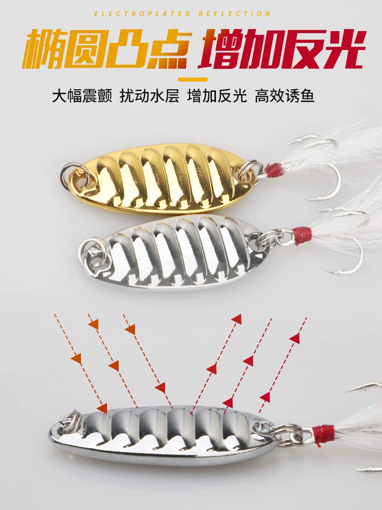 TWM Ping Zhenyuan Luluya sequin tassel bait for prosthetic bait catfish snout fish metal bait fish fishing equipment