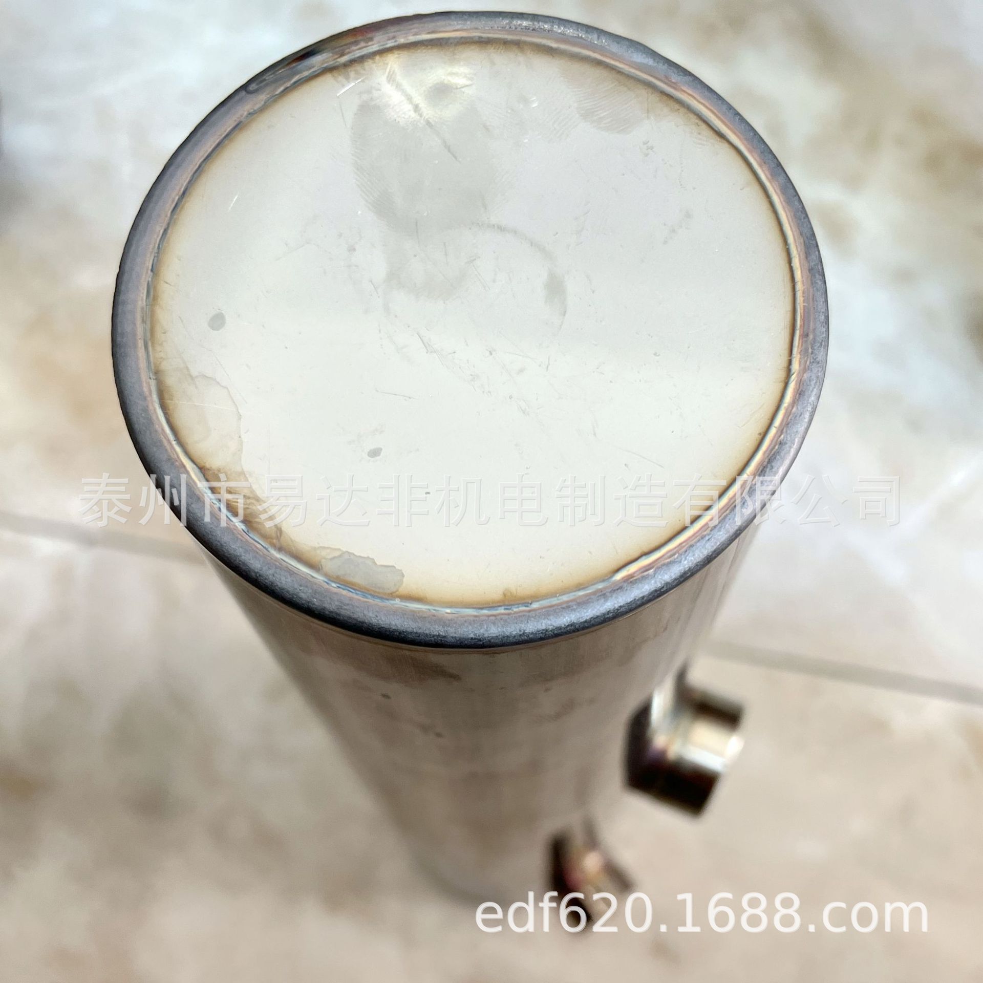 不锈钢筒体焊接总成进出水接头焊接底部焊接筒体加热筒体