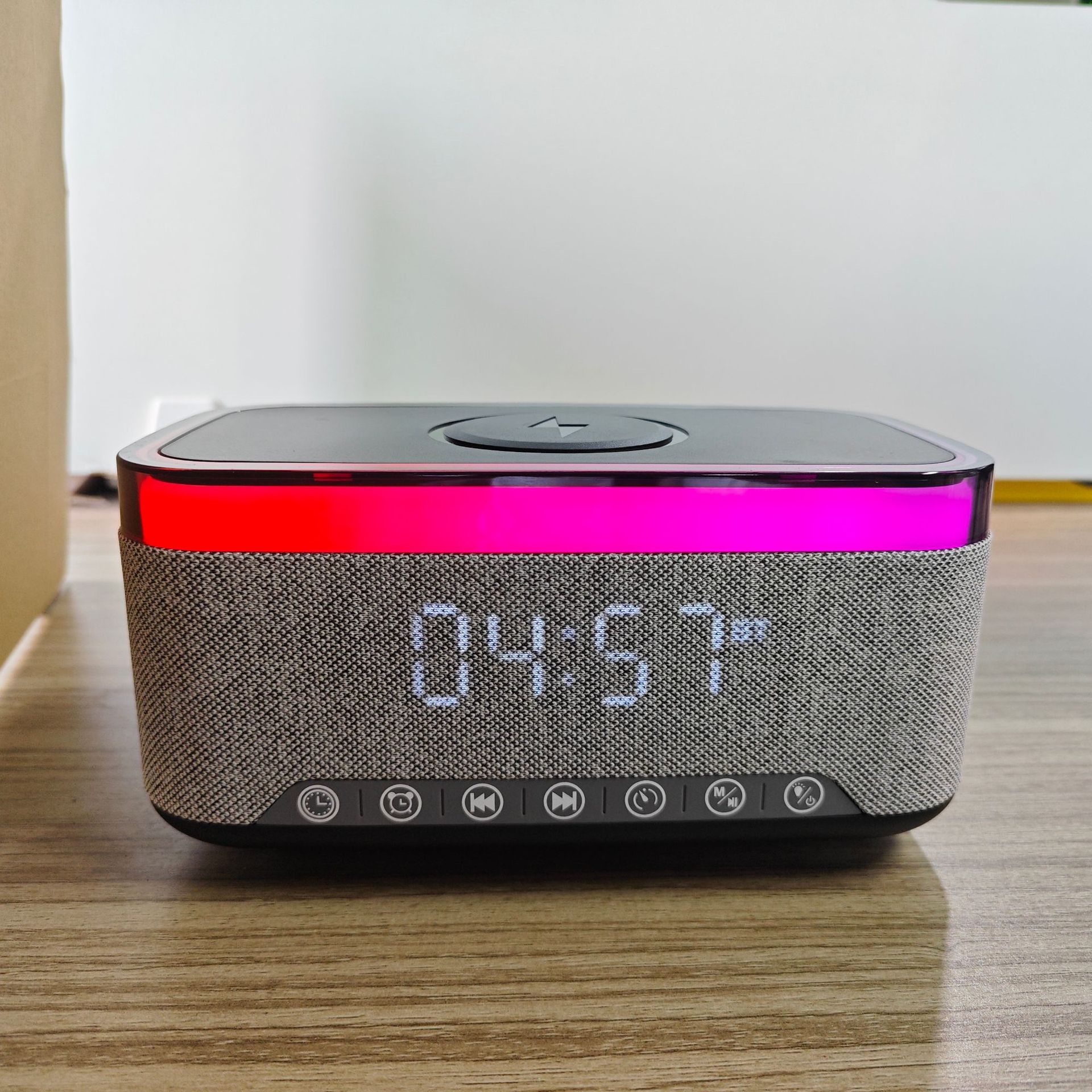 Nuevo altavoz Bluetooth inteligente A911 creativo de escritorio luz de noche sonido cargador inalámbrico de cabecera de la cama luces de atmósfera s300