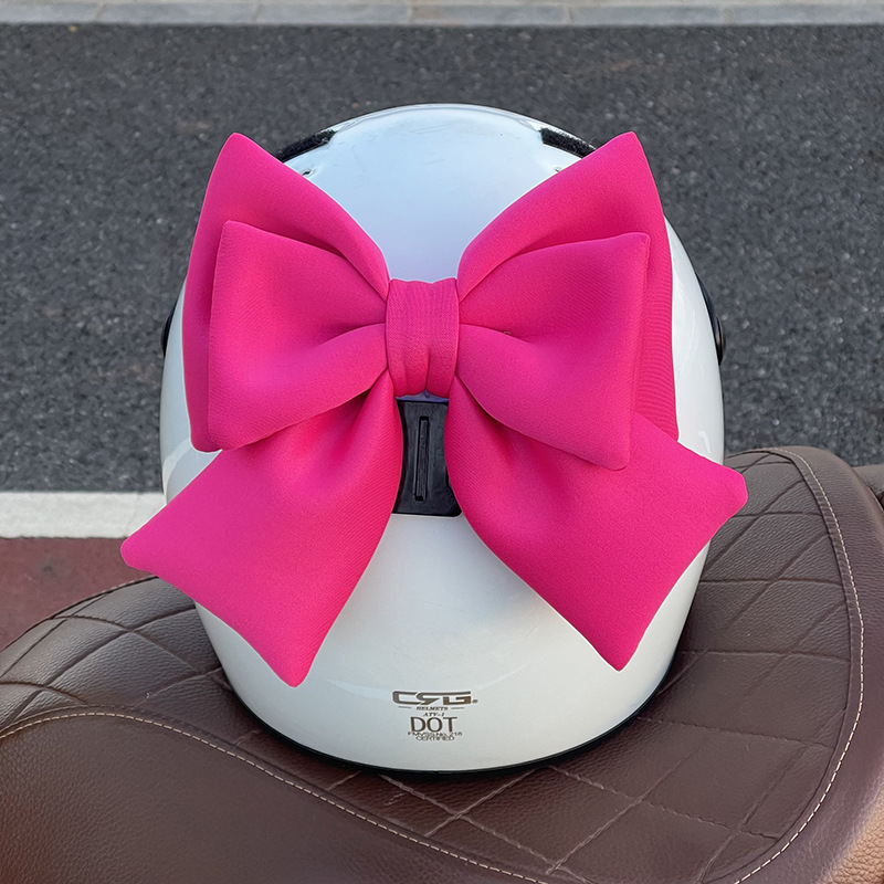 Helmet Decoration Big Bow Internet Celebrity Female Motorcycle Electric Vehicle