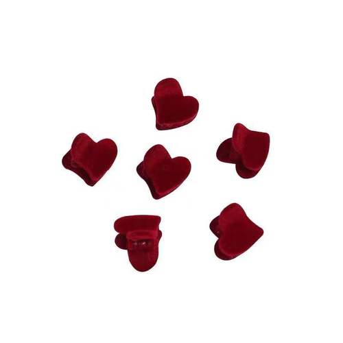 Korean New Year Red Velvet Small Clip Hair Accessory Small Cute Rabbit Loving Girl Hairpin Hair Accessory for Girls and Children
