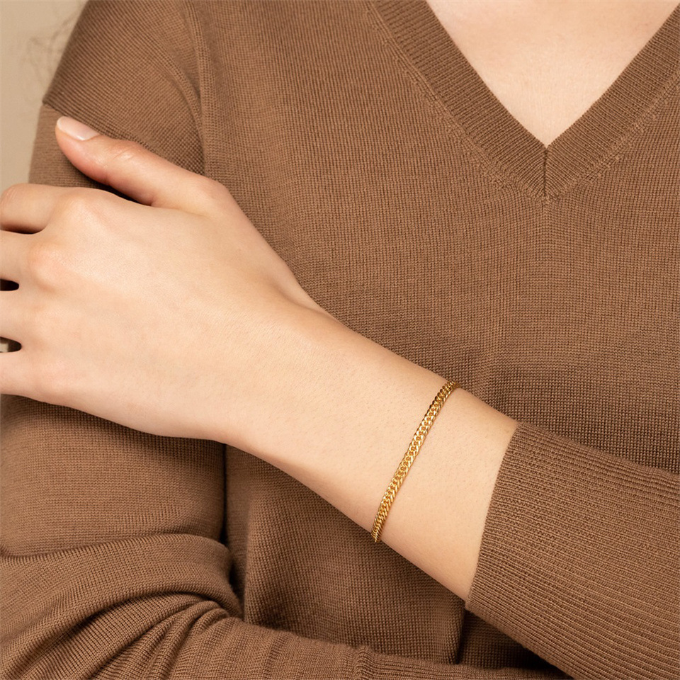 316 Stainless Steel Pendant Material 316 Stainless Steel  Solid Color Simple Style Bracelets For Unisex