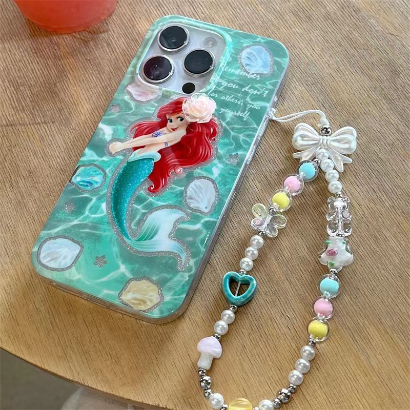 Brisante flor blanca tridimensional sirena para 15ProMax nuevo iPhone 14 Apple 13 funda para teléfono móvil 12