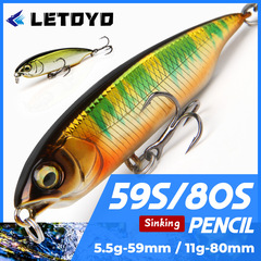 LETOYO 远投铅笔缓沉之字狗路亚饵假饵5.5克11克翘嘴鲈鱼渔具