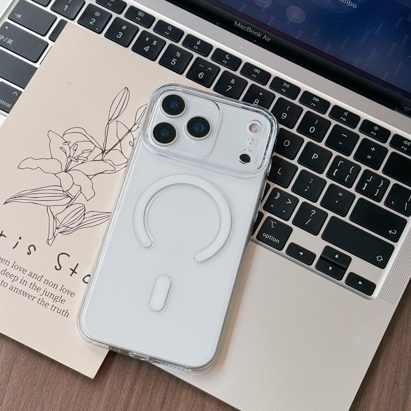 适用iPhone17Promax透明磁吸手机壳苹果17Air精孔PC硬壳全包17Pro|undefined