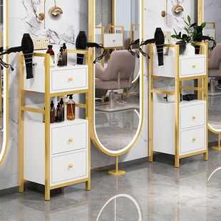 Barber Shop Hair Salon Tool Cabinet Hair Salon Special Tool Table Beauty Salon Tool Cart Cabinet Hair Cutting Cabinet Storage Rack
