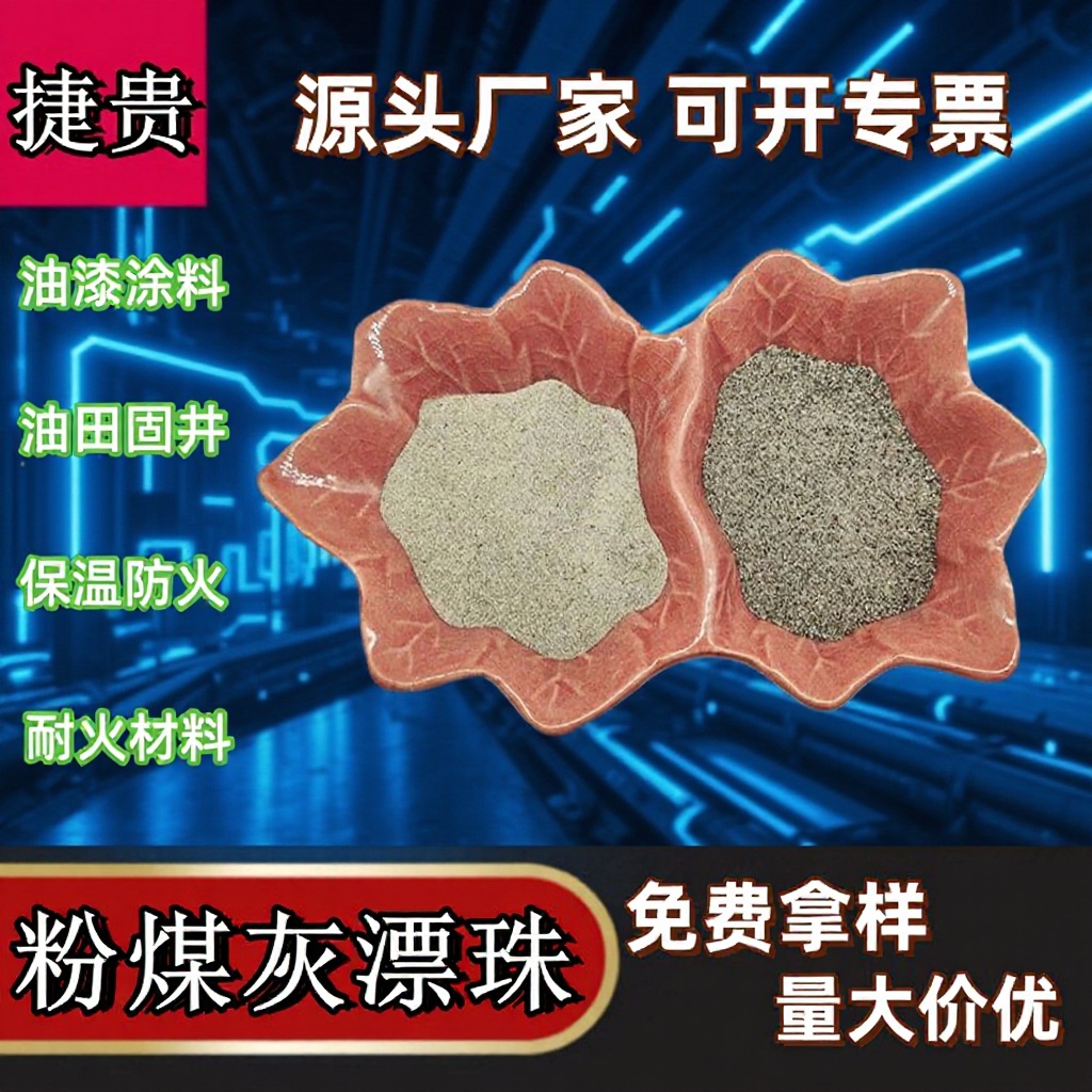 粉煤灰漂珠 涂料油漆保温材料用电厂漂珠20-100目 空心灰漂珠