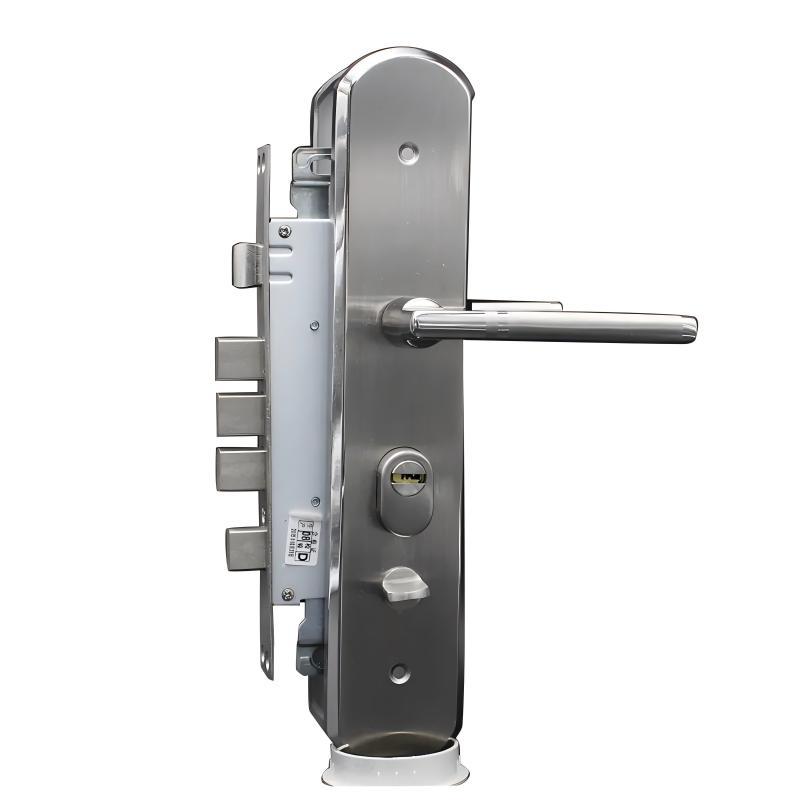 Acero inoxidable 304 bloqueo de panel de lujo cerradura de puerta antirrobo cerradura de madera europea cerradura de manija de puerta de entrada cerradura de mano