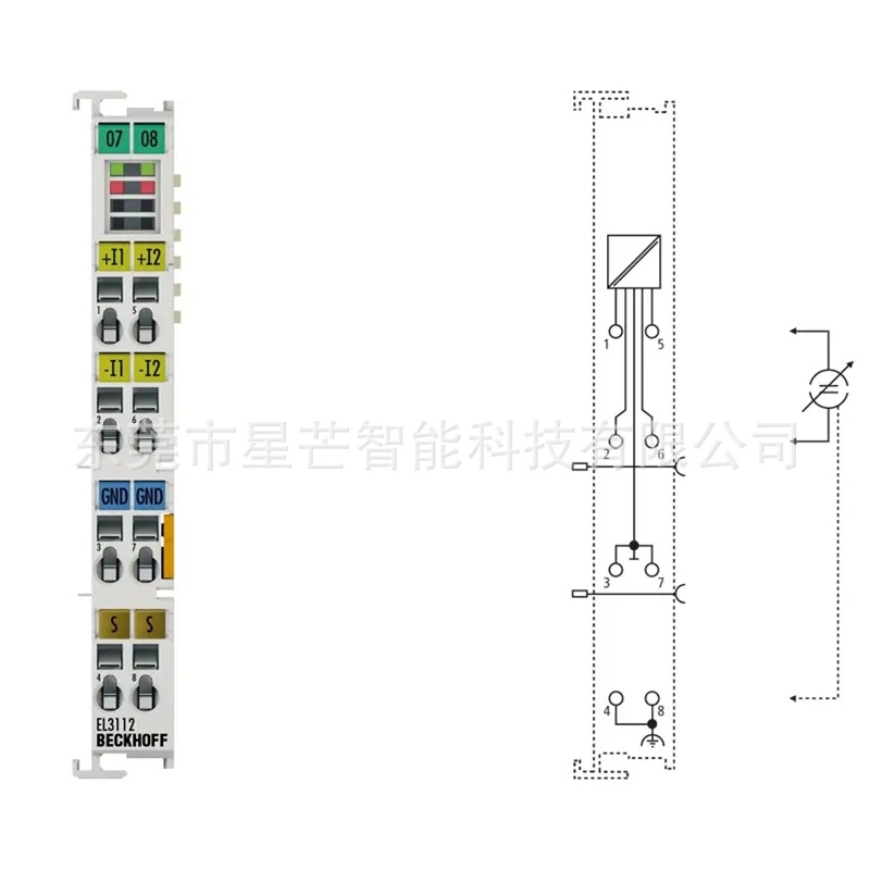 倍福EL3112模块EtherCAT端子德国BECKHOFFEL全新原装现货工业级