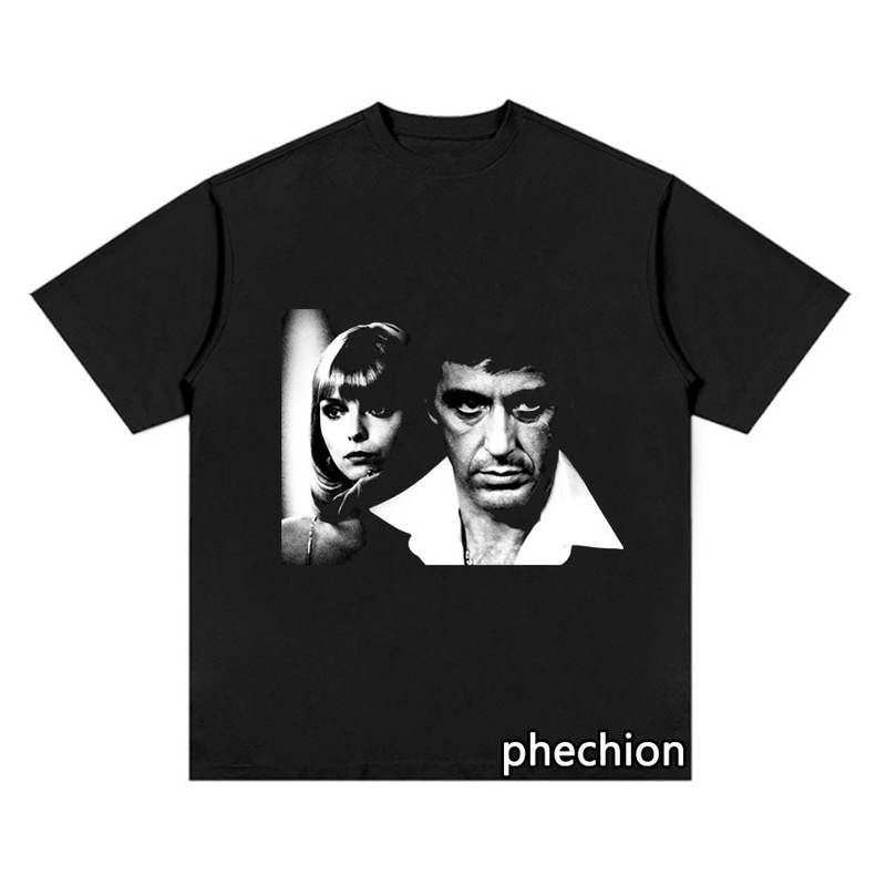 Cross-Border Amazon Scarface 3D Printed T-Shirt, Unisex Short-Sleeve Casual Top, Pod Custom-Made