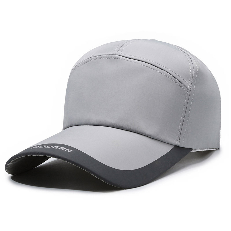 Herren Duckbill Simple Plain Baseball Anpassbare Werbekappe Erweiterte Krempe Outdoor Sonnenschutzhut_voghion.com
