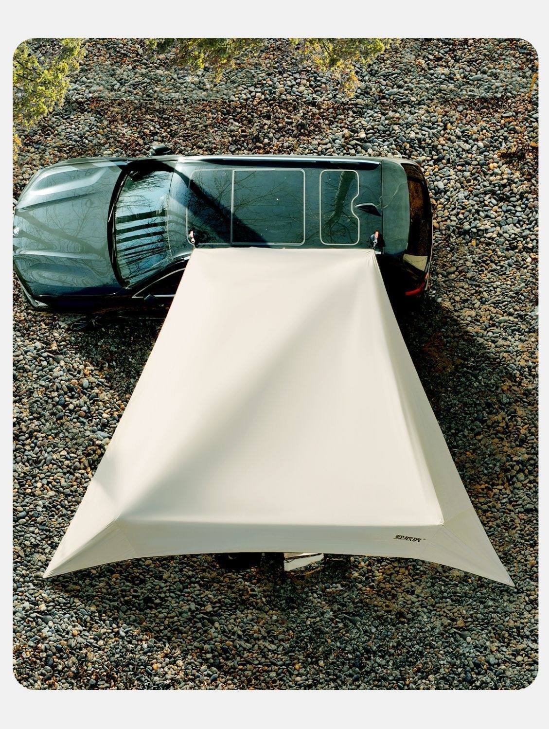 Car Side Canopy Tent, Suv Car Side Roof Tent, Off-Road Vehicle Side Awning, Sunshade Tent, Wild Wolf