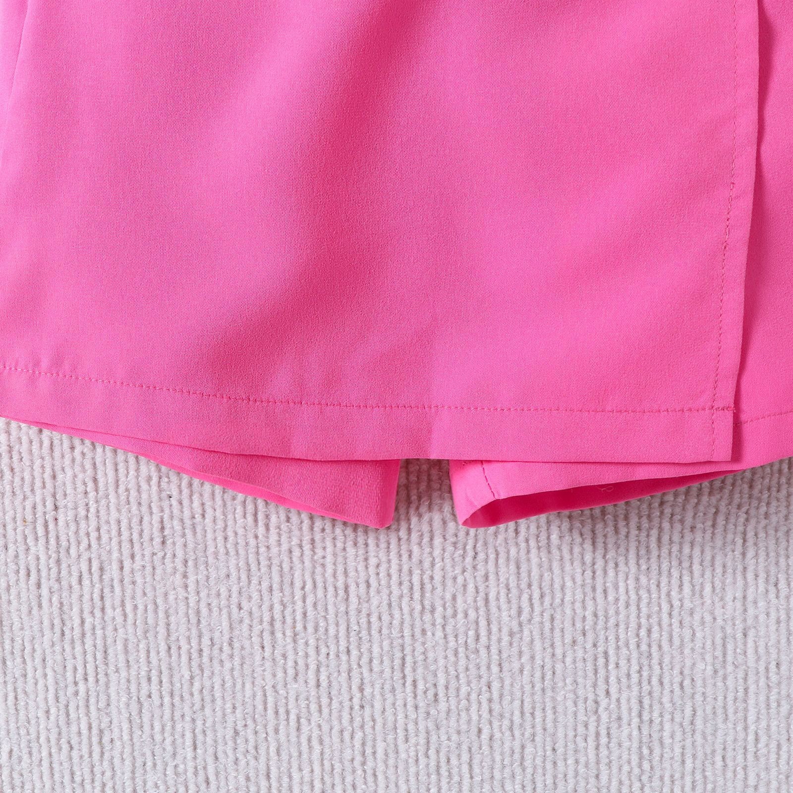 132g Weight Kids Clothing Sets Children's Clothing Type Sleeveless Sleeve Length Cotton, Polyester Fabric Type Pants Sets Sets Type 2 Pieces Set Quantity Holiday, Daily, Selfie Occasion Collarless Neckline Regular Fit Fit Type Solid Color Pattern 2025 Spring and Summer Season Girl'S Gender Casual, Elegant, Simple Style Style Casual Elegant Simple Style Solid Color Cotton Polyester Girls Clothing Sets 11