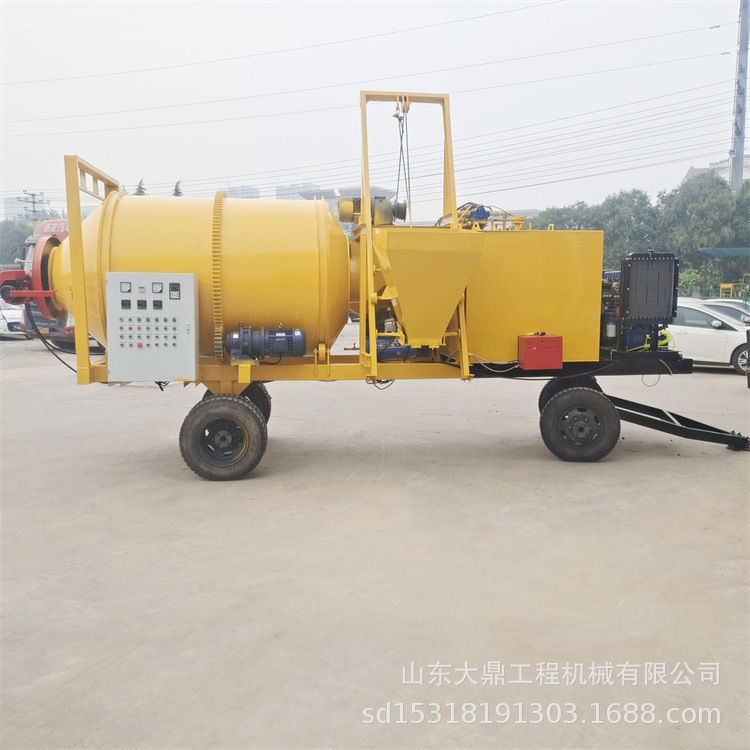 小型沥青混合料搅拌机 1吨移动式沥青拌合机 路面废旧料再生设备
