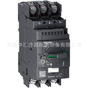 GV3 motor circuit breaker GV3P736 thermal magnetic type 62-73A ring terminal circuit breaker GV3-P736