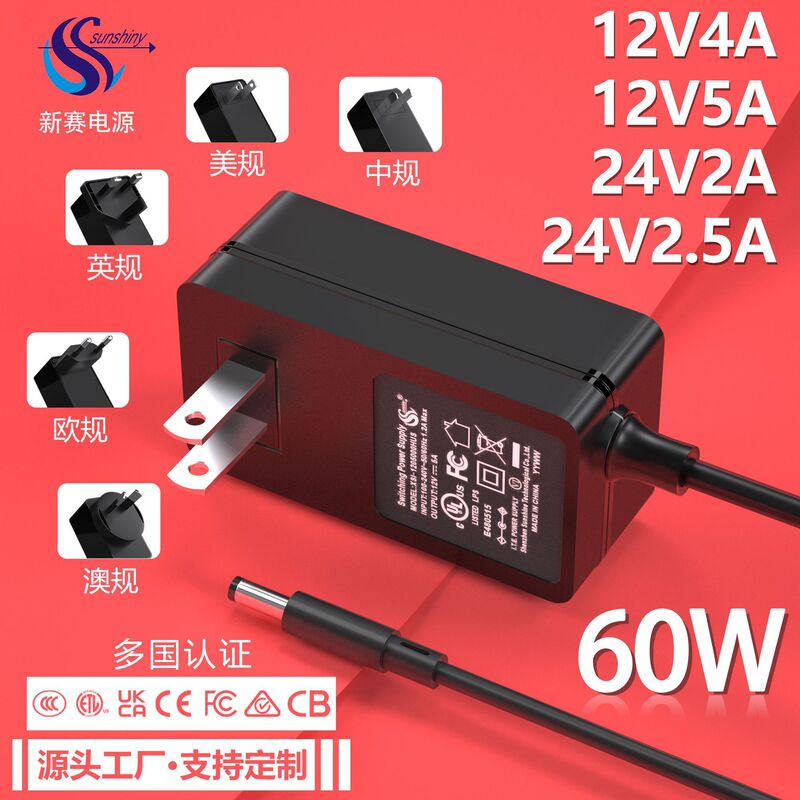 12V5A Power Adapter 24V2A/2.5A Display Massager Beauty Instrument Power Supply 12V4A Charger