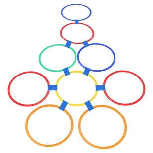 Kindergarten hopscotch circle children's feeling system training jump circle outdoor sports game home physical lattice toy