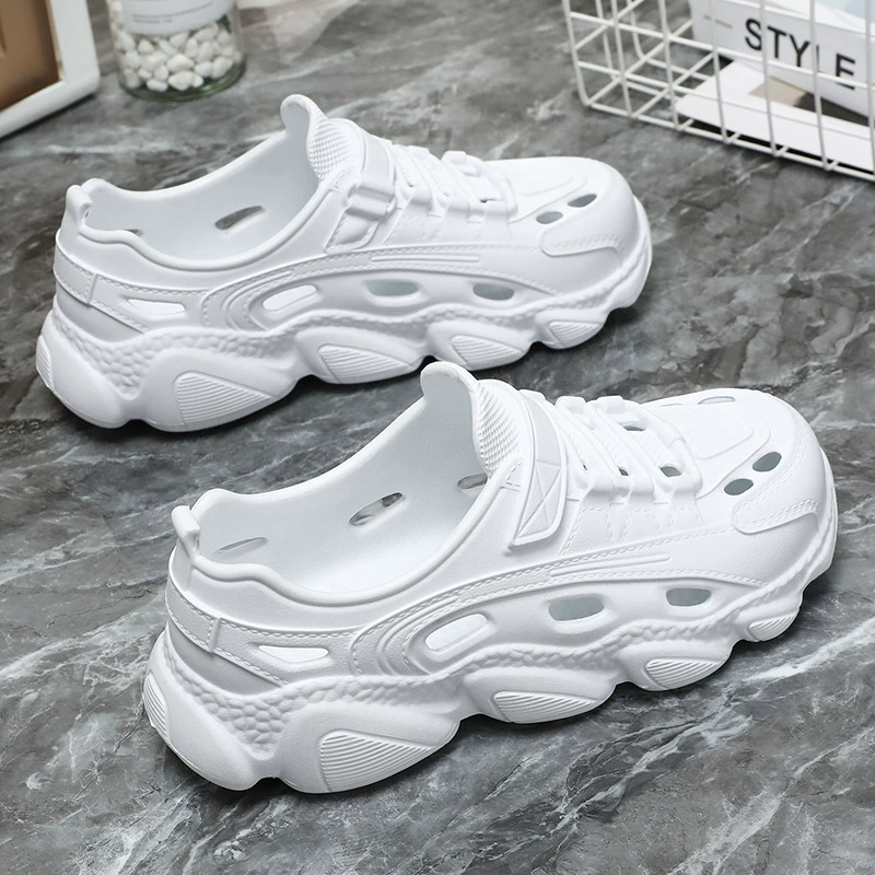 Новые пары EVA 2025 года носить толстую подошвую нескользящую обувь на пляже, легкие повседневные сандалии