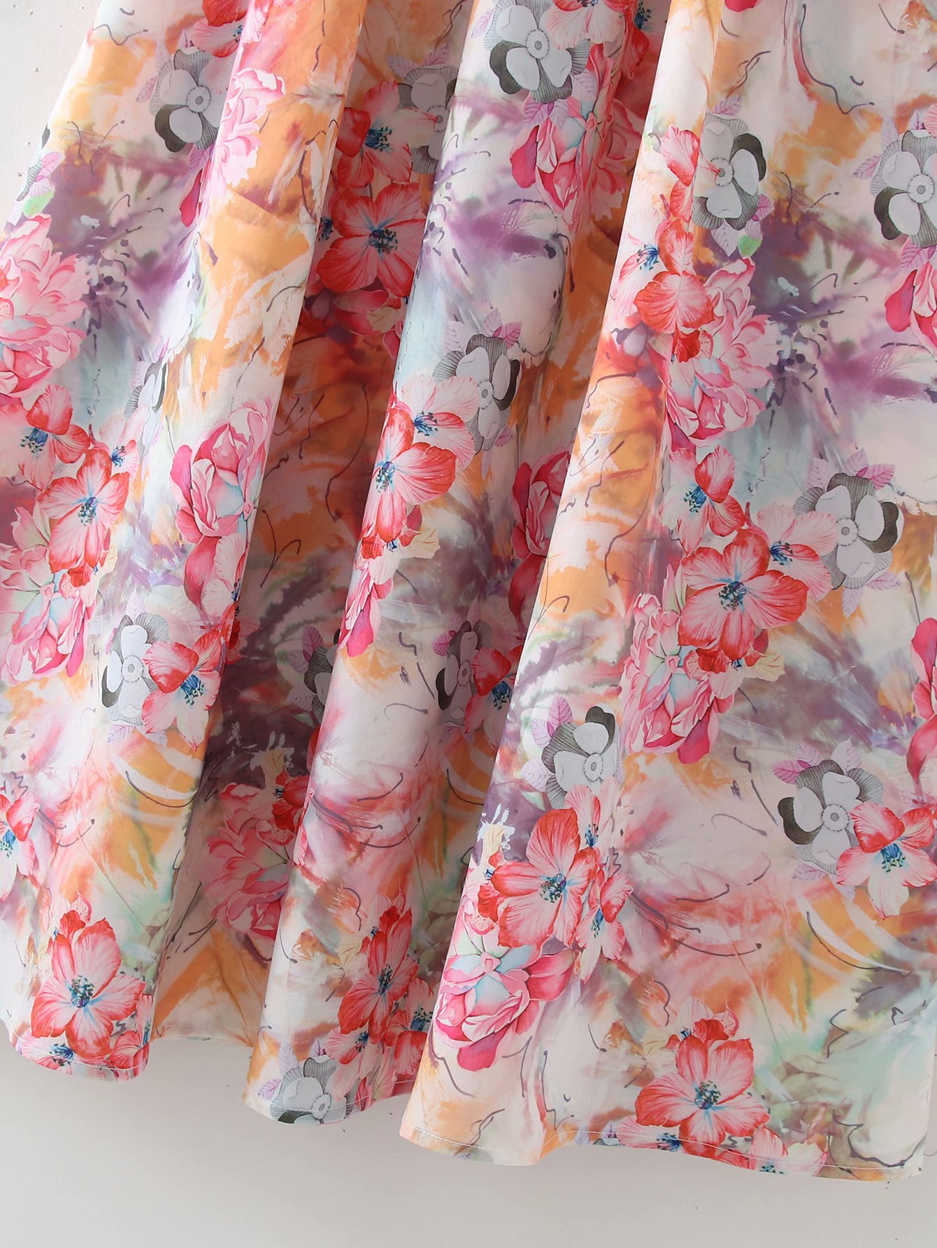 wholesale clothing vendors Nihaostyles short-sleeved flower print dress  NSAM66469