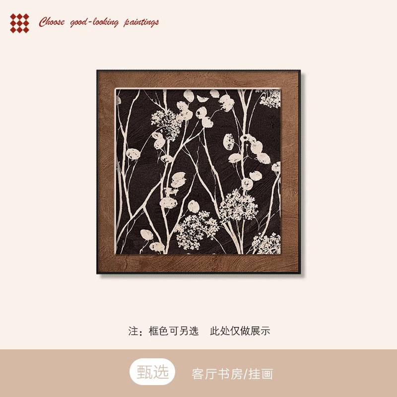 レトロな芸術の客間の壁面の装飾画のフランス式の中古の寝室の書斎は枠なしで正方形の壁画の玄関を描いて絵を掛けます。|undefined