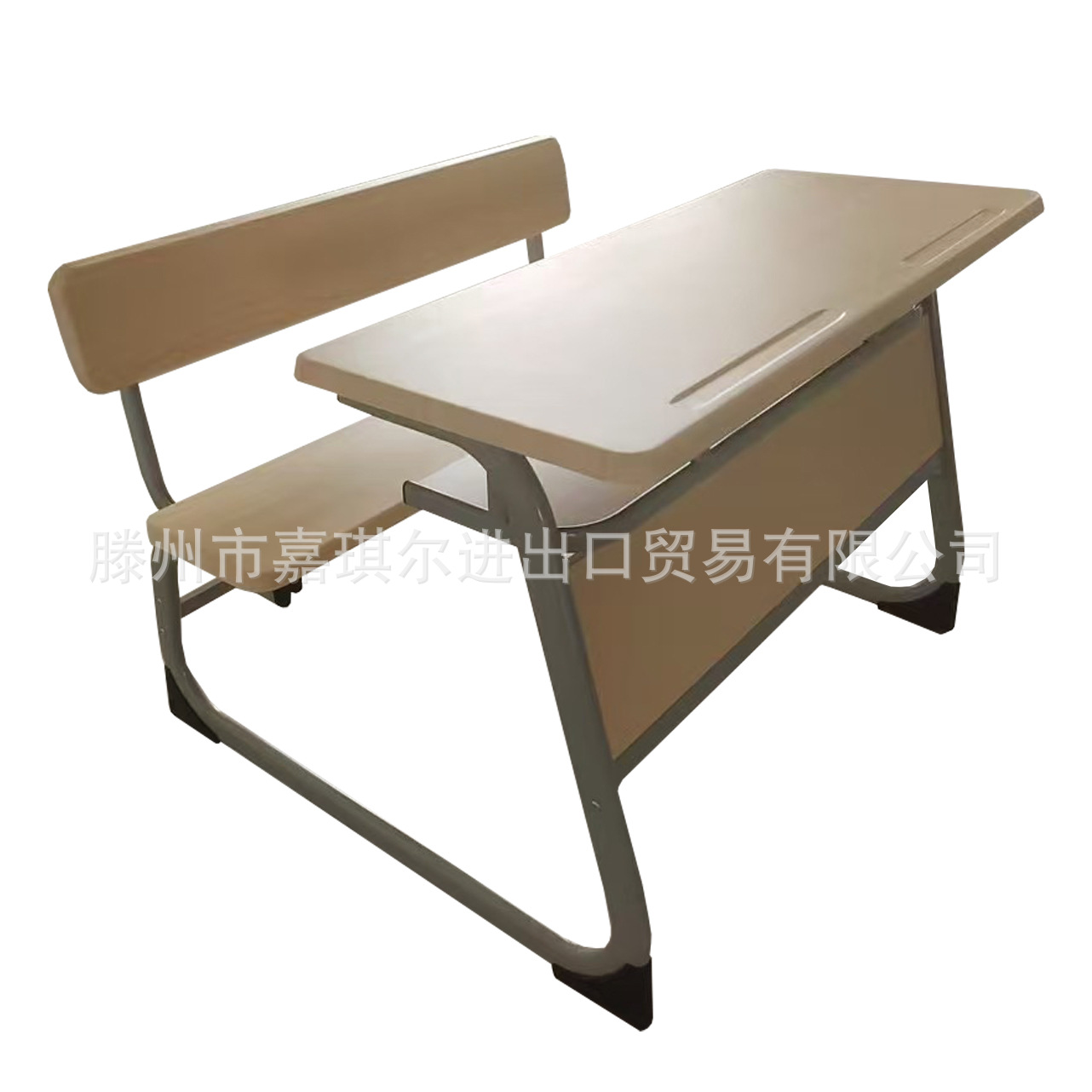 Double Student Desks, Luxury Double School Desks and Chairs, Molded School Desks and Chairs, Double Desks