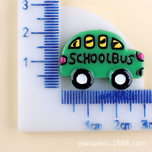 9#small school bus (green B)