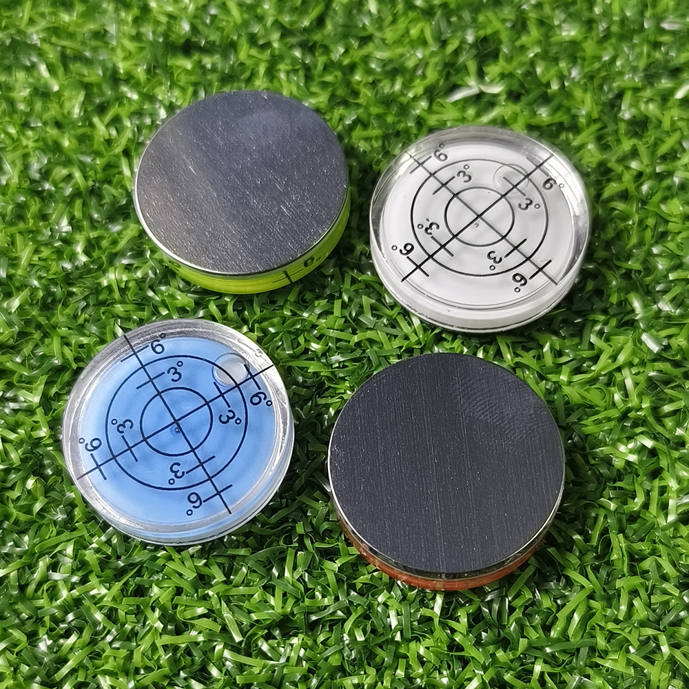 Nivel de golf clip de bola de succión magnética marca de medición de la pendiente que indica la dirección de plástico marca