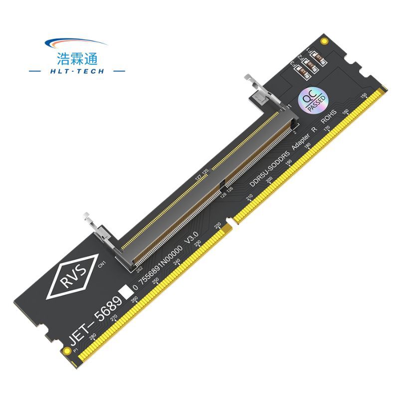 So Ddr5 Memory to Desktop Ddr5 Adapter Card, Laptop Ddr5 to Ddr5 Adapter Card (5689 Black Board)