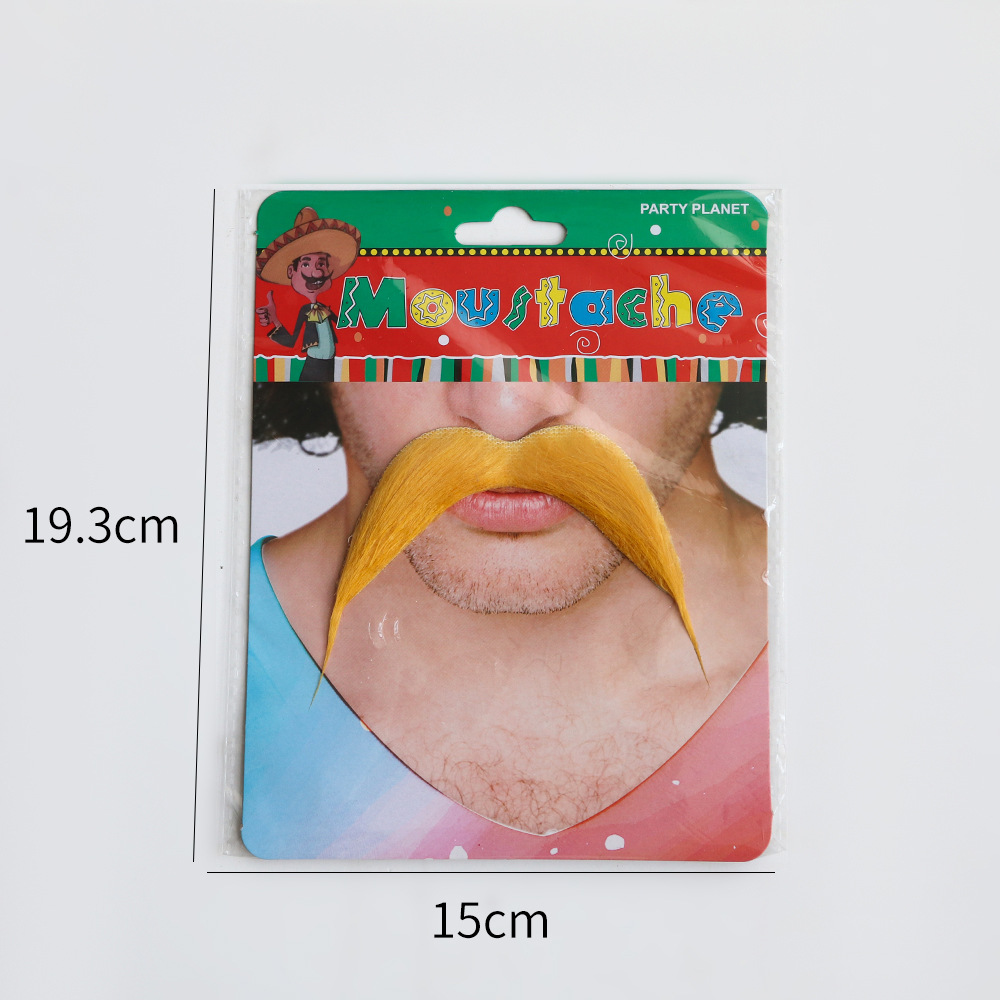 Amazon Halloween barba maquillaje props de baile cabello largo estilo de barba cabello de conejo barba simulación