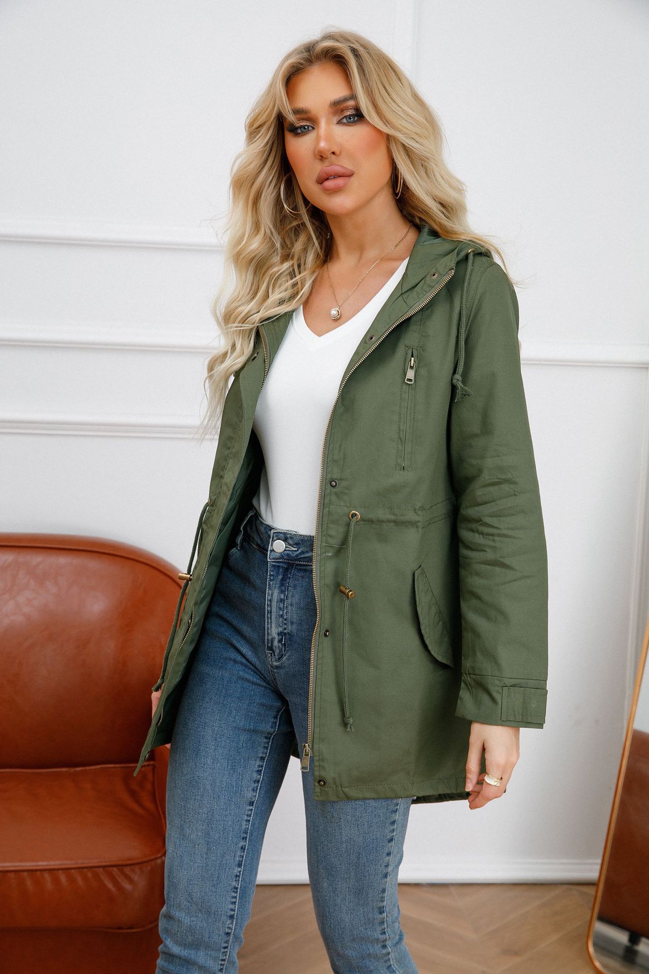 Cappotto donna casual primaverile autunnale vestibilità slim_voghion.com