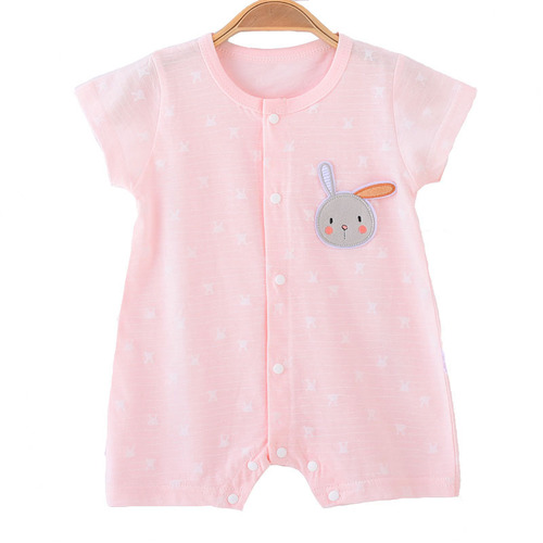 Mengyingcai  summer new 0-3 short-sleeved jumpsuit newborn clothes thin section romper