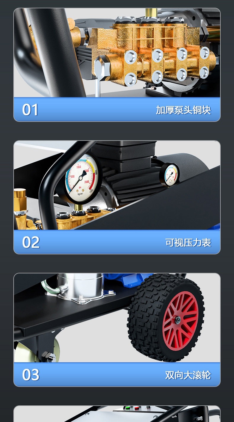 Kaiboni Pressure Washer 500kg Industrial-Grade Water Gun High-Power Car Washing Machine Commercial Floor Cleaning Machine