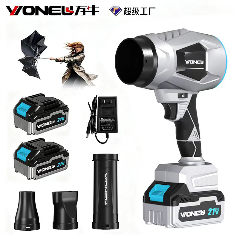 Private Model Brushless Lithium Electric Blower Dust Removal Snow Blowing Industrial Grade Powerful Hair Dryer Handheld Adjustable Small Blower