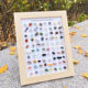 80 kinds of raw stone ore logo display crystal ornaments geological cognition natural window materials gem cross-border photo frame