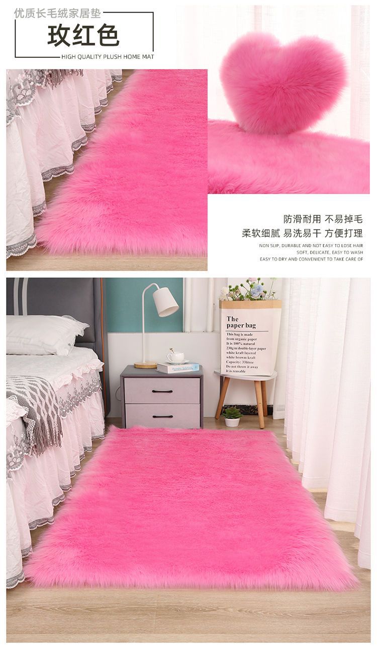 New Chinese Style Red Large Oversized Chair Cushion Imitation Cashmere Door Mat Living Room Decoration High-End Blue Opening Foot Carpet