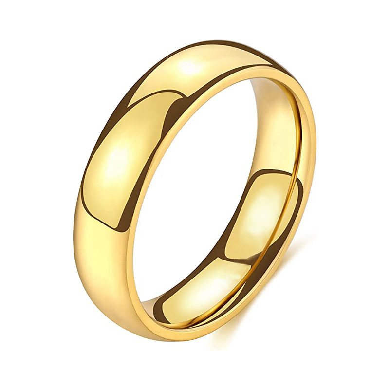 Gold-glossed ring (6mm)