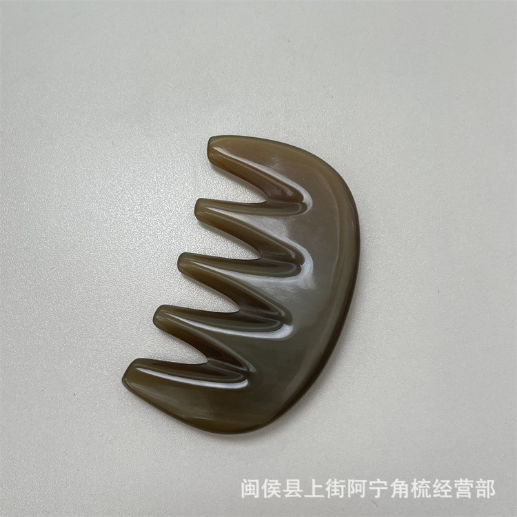 Horn Comb Five Teeth Meridian Massage Comb Wuzhi Shu Head Scalp Care Beauty Salon Tool specifications