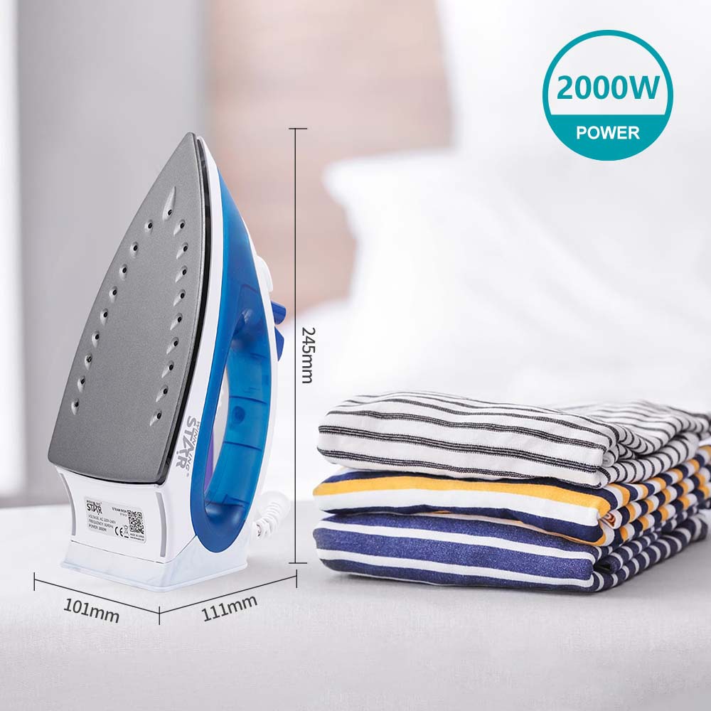 WINNING STAR Cross-border 2000W para el hogar vapor de pulverización de agua en seco multifuncional plancha eléctrica de piso de teflón