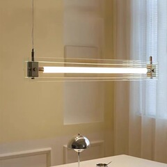 きわめてシンプルなレストランの一字の長いシャンデリアの軽い贅沢なアイデアのマザライトデザイナーの芸術のバーの書斎の島の照明器具