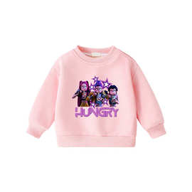 外贸猎魔女团卫衣男团Kpop Saja Boy儿童圆领潮牌卫衣秋冬季加厚