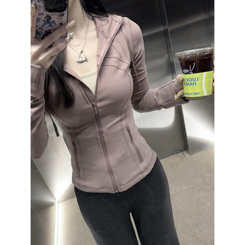 健身瑜伽服上衣外套女2025新款女装修身内搭拉链瑜伽运动套装秋装|undefined