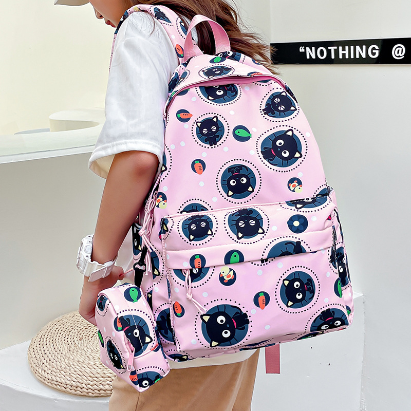 2025 nueva mochila de estudiantes de moda simple estilo universitario mochila de gran capacidad para viajar pareja mochila casal