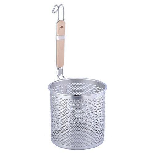 Stainless steel rice noodle basket, spicy hot pot colander, large strainer, large strainer for cooking noodles, large strainer