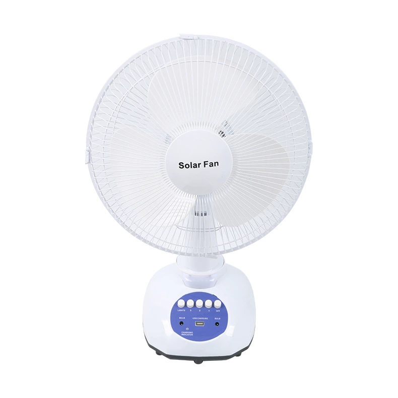 Handheld air fan solar-powered