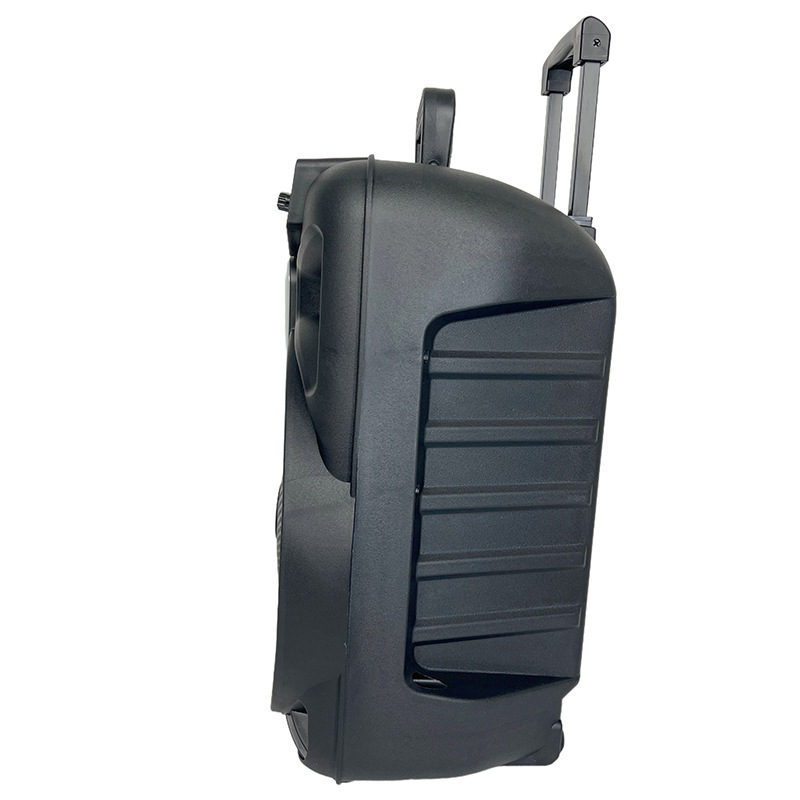 Productos explosivos transfronterizos de 12 pulgadas 20W barra de tracción portable rueda universal reproductor Bluetooth con cable